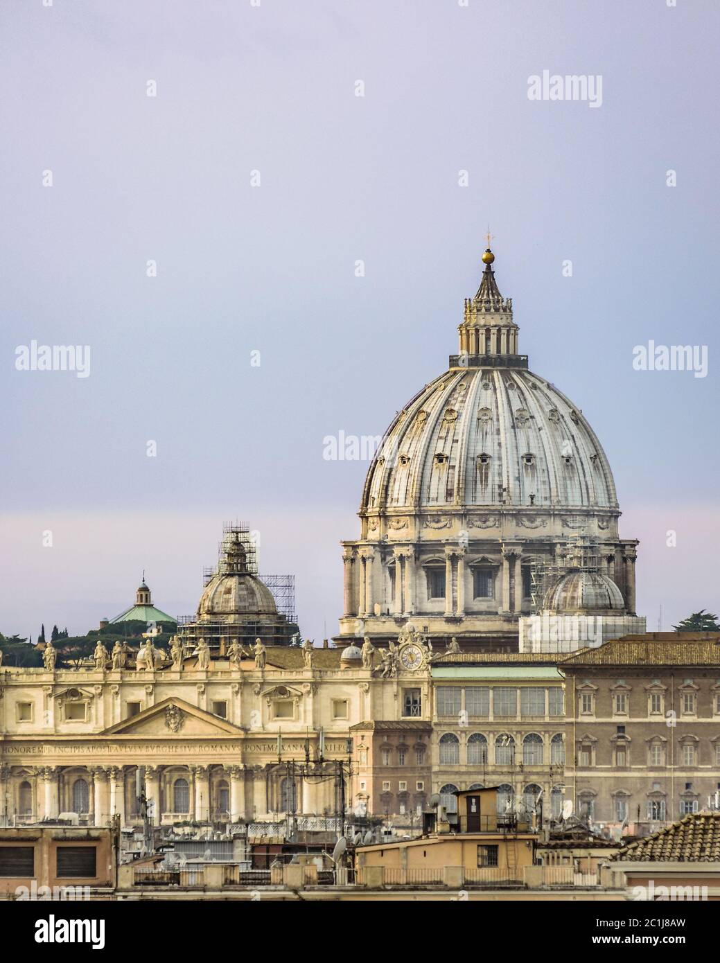 Vista aerea della Chiesa di San Pietro Foto Stock