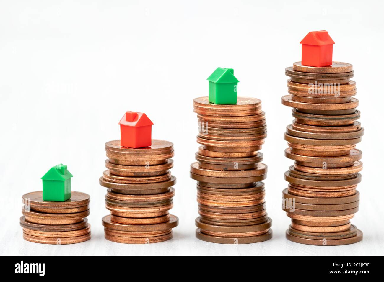 Visualizzazione concettuale di un atto finanziario relativo alla proprietà Foto Stock