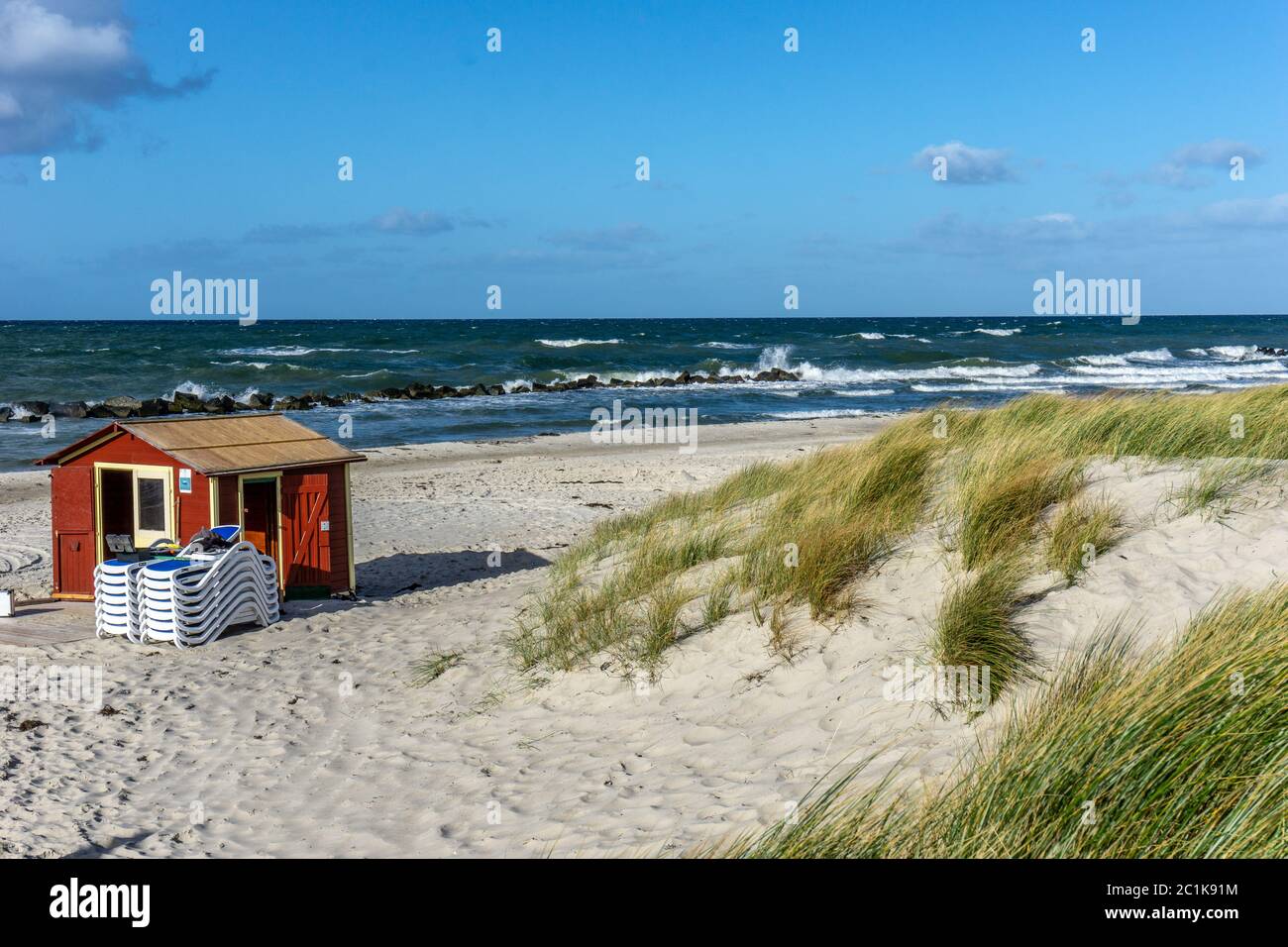 Bella giornata al mare Foto Stock