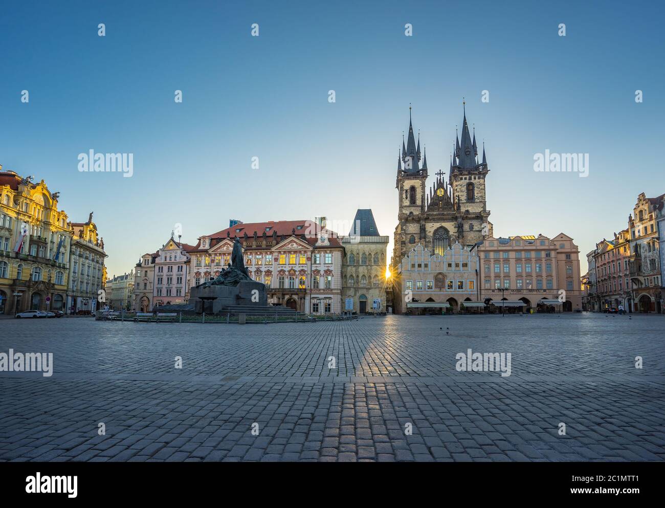 Piazza della città vecchia di Praga, Repubblica Ceca Foto Stock