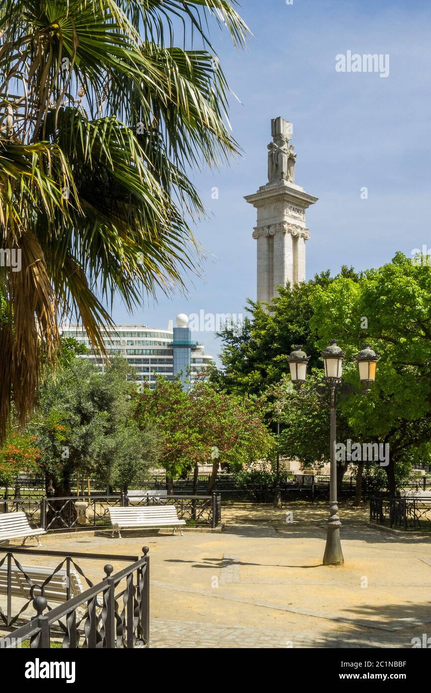 Spagna, Cadice - Monumento alla Costituzione del 1812 Foto Stock