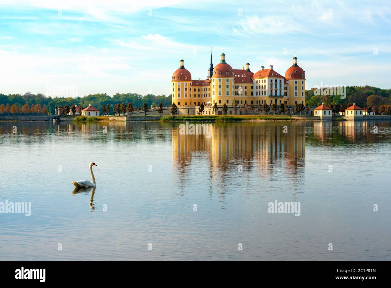 Castello di Moritzburg Foto Stock