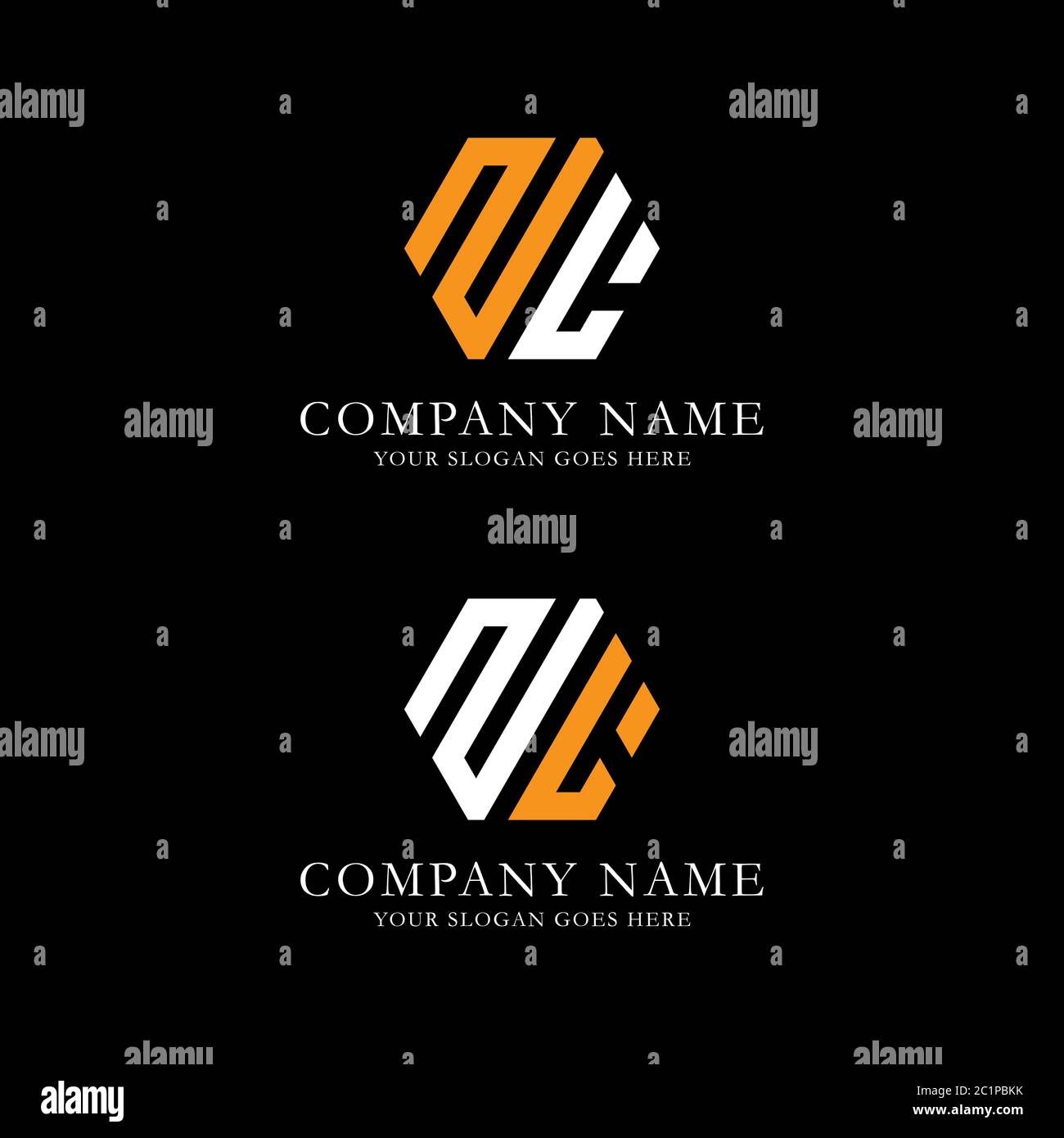 Monogramma creativo Letter ZL logo vettore, linea grafica nome iniziale logo design Illustrazione Vettoriale