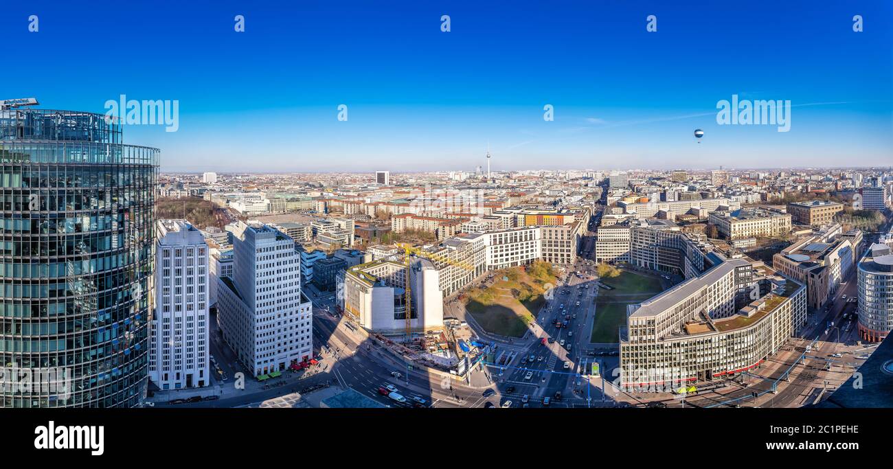 vista panoramica sul centro di berlino Foto Stock