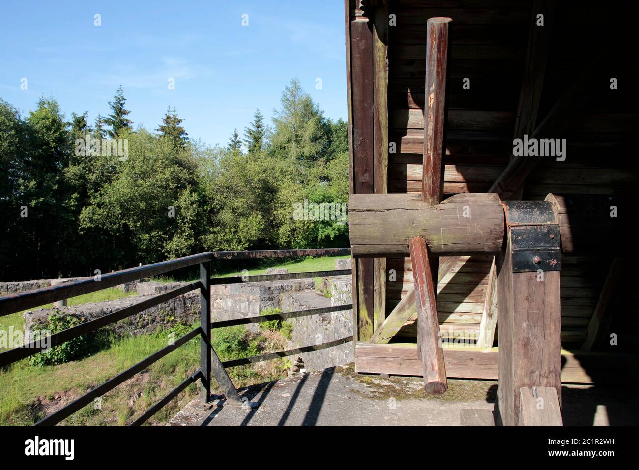 la torre di georg viktor e le rovine del castello nei pressi di korbach Foto Stock