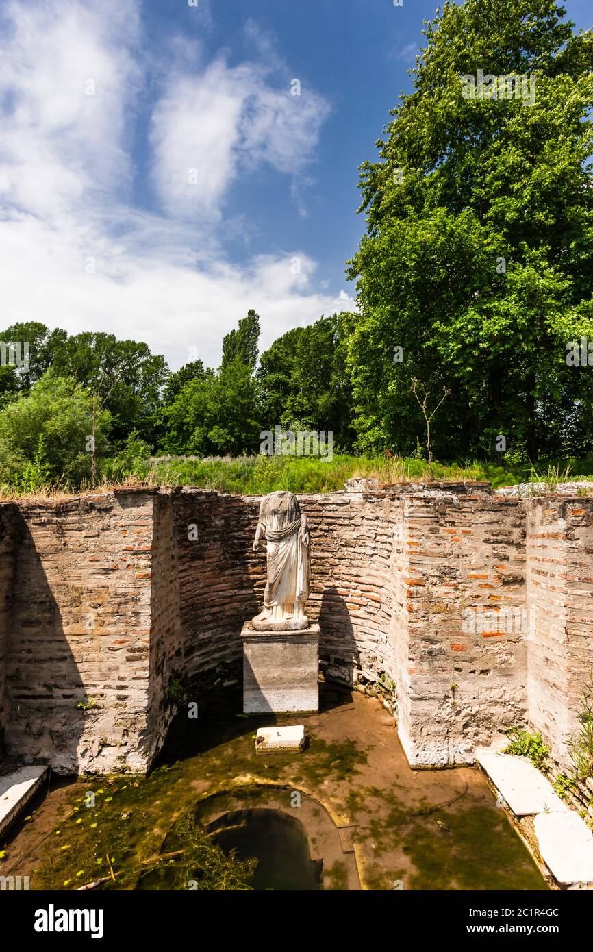 Sito Archeologico di Dion, santuari di epoca ellenistica e romana, Dion, Macedonia Centrale, Grecia, Europa Foto Stock
