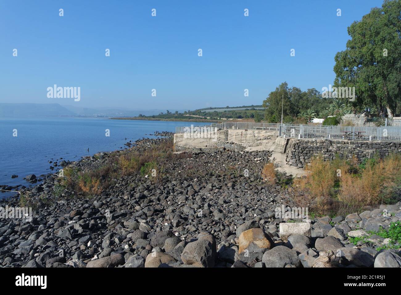 Mare di Galilea, Israele Foto Stock