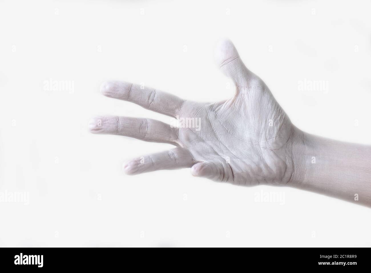 Gesti, posizioni ed espressioni con le mani e le dita della donna Foto Stock