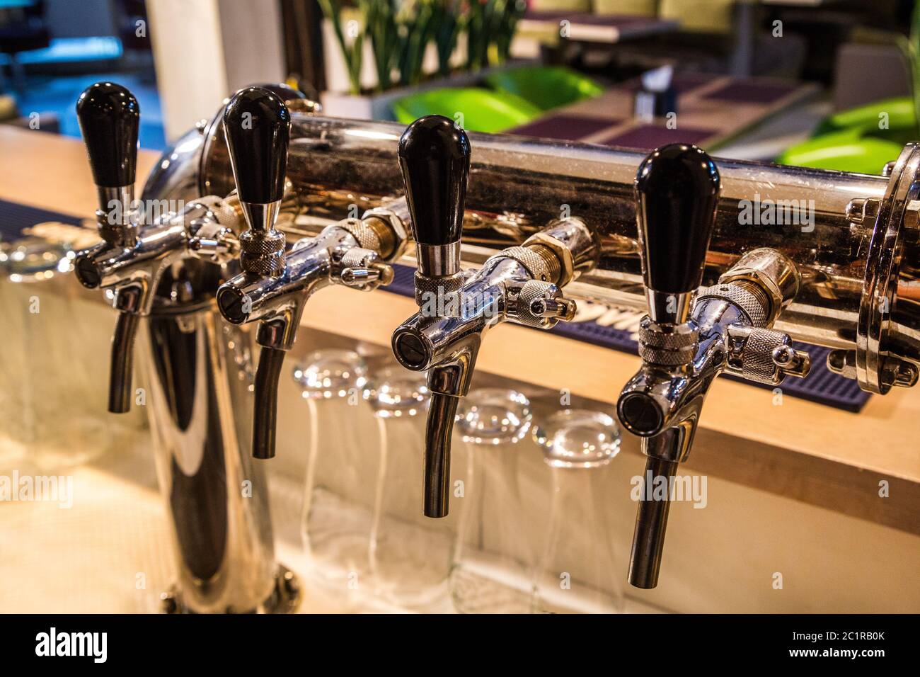 La birra rubinetto erogatore di birra Foto Stock