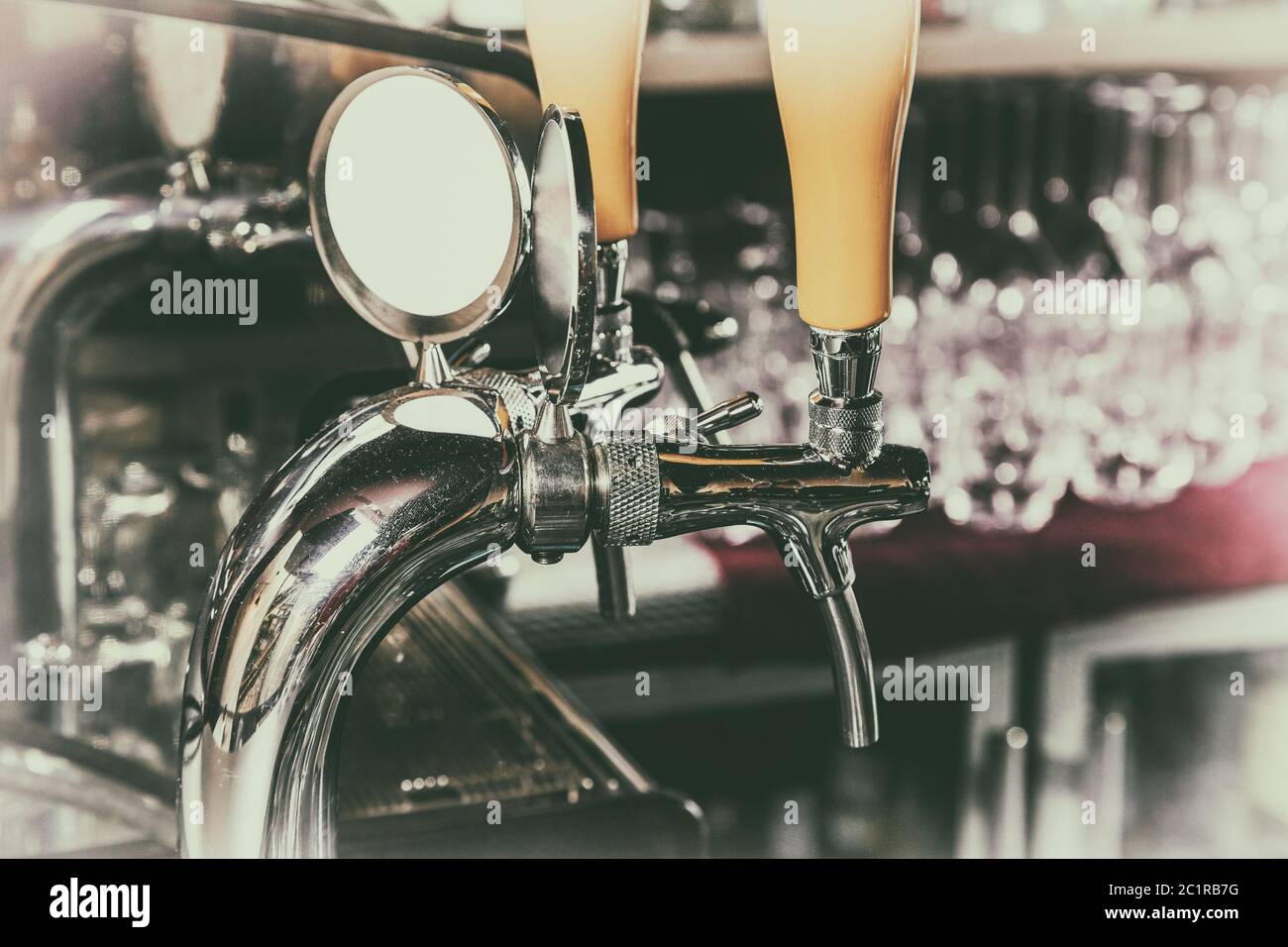 distributore di birra Foto Stock