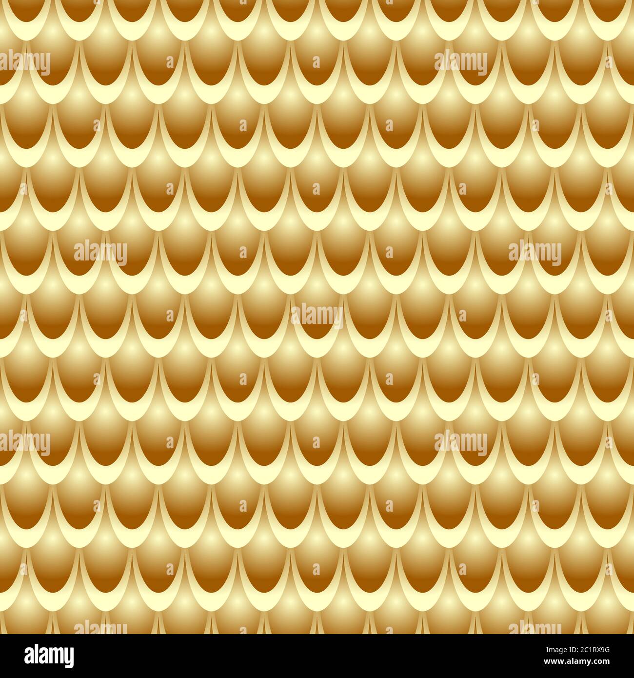 Motivo senza cuciture Golden scale per stampa, tessuto o tessuto. Pesce oro scale sfondo. Illustrazione vettoriale Illustrazione Vettoriale
