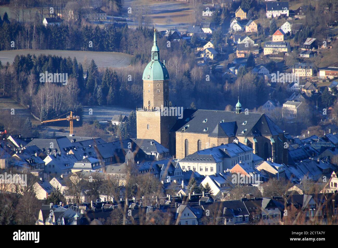 vista di annaberg-buchholz in sassonia in germania Foto Stock vista di annaberg-buchholz in sassonia in germania Foto Stock