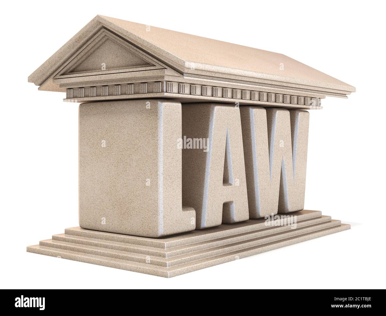 Diritto di parola tempio 3D Foto Stock