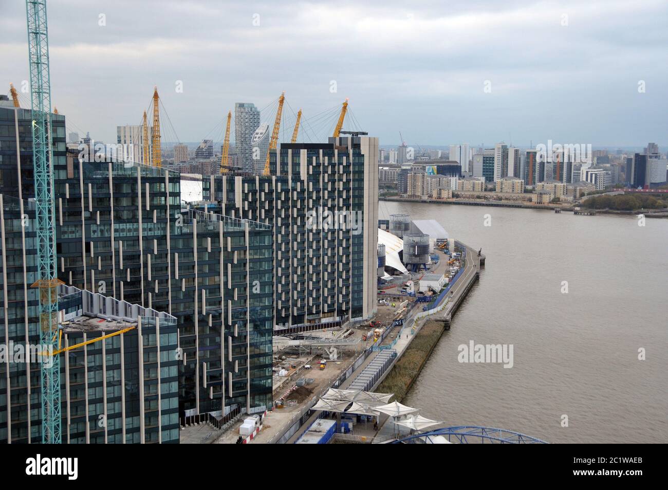 Londra-Greenwicj-Noth con il Tamigi Foto Stock