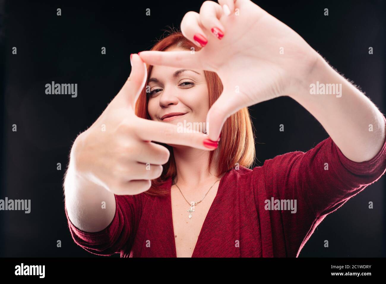 Concetto di moda video film è il simbolo della comunicazione Foto Stock