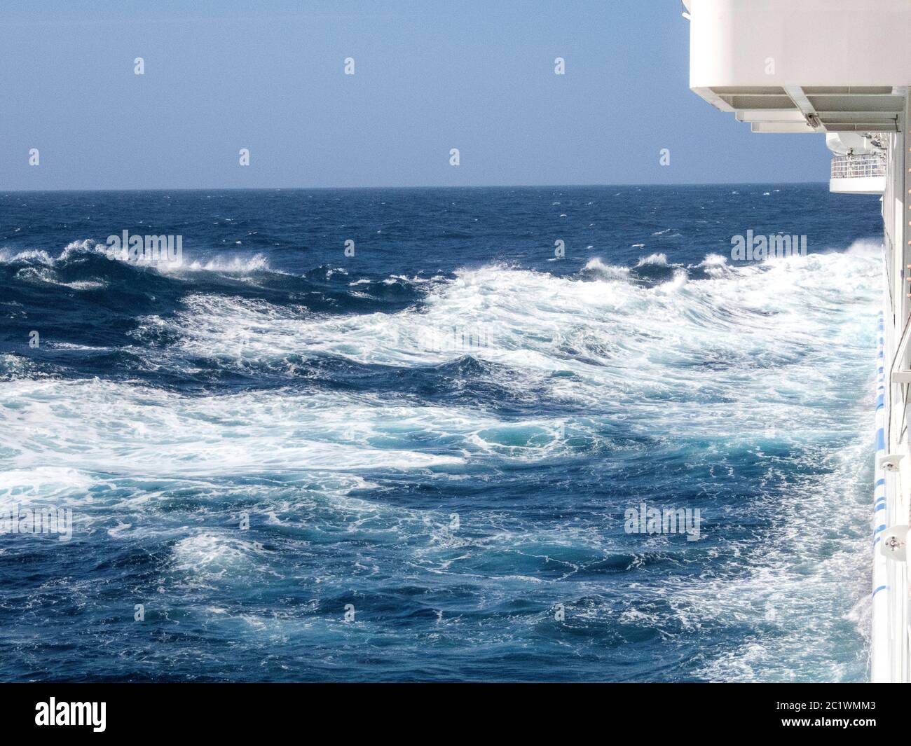 Spagna, onde tempeste nel Mar Mediterraneo Foto Stock