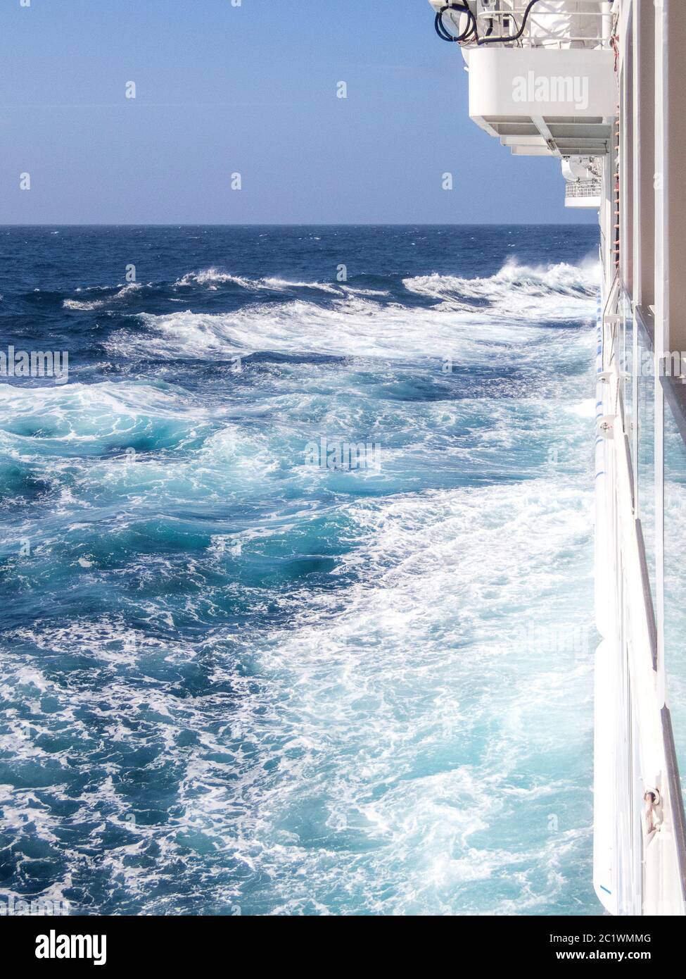 Spagna, onde tempeste nel Mar Mediterraneo Foto Stock