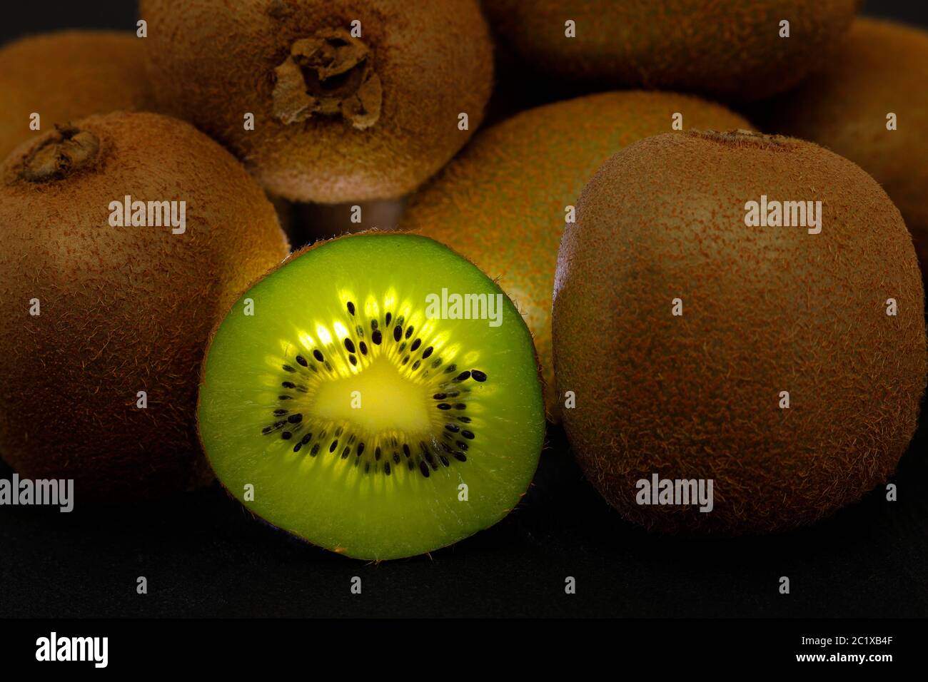 Vitamine di frutta e frutti di kiwi Foto Stock