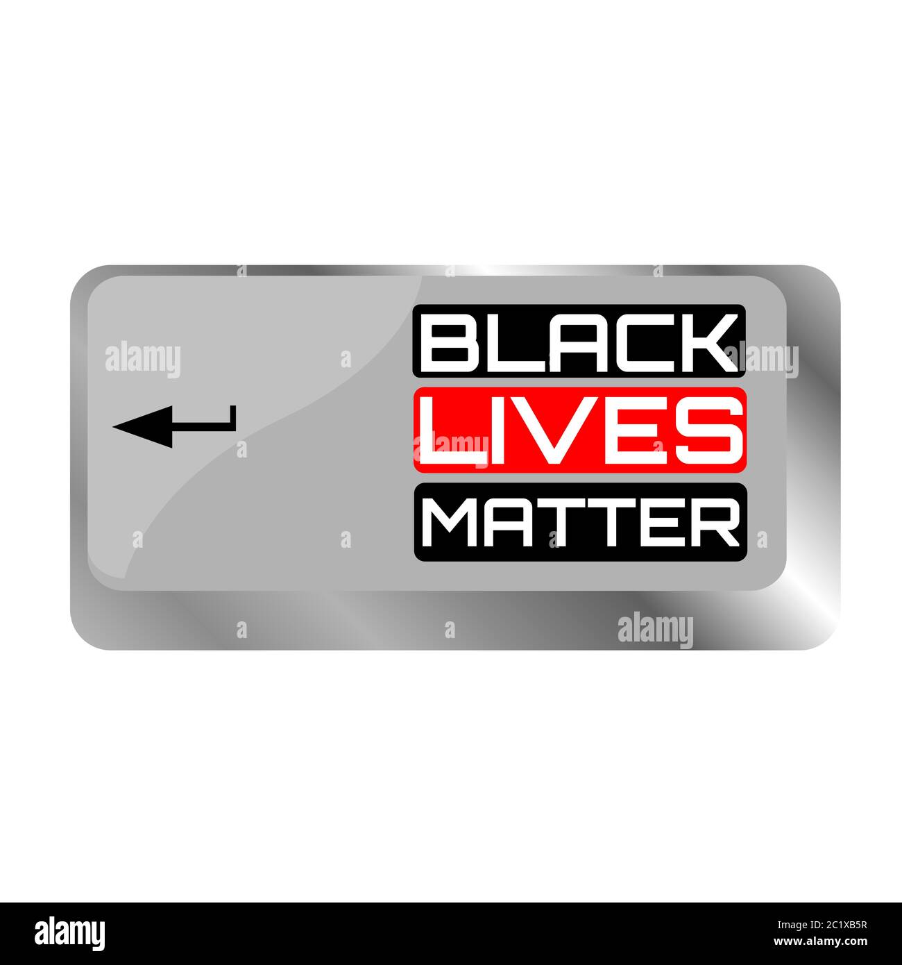 Le vite nere contano, non posso respirare. Banner di protesta sul diritto umano dei neri negli Stati Uniti. Le vite nere contano. America. Foto Stock