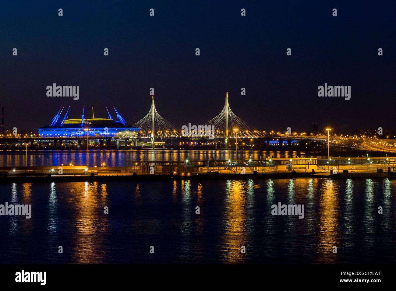 San Pietroburgo - Stadio Krestovsky, sede dello Zenit San Pietroburgo Foto Stock