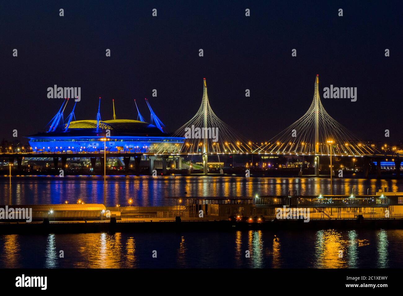 San Pietroburgo - Stadio Krestovsky, sede dello Zenit San Pietroburgo Foto Stock