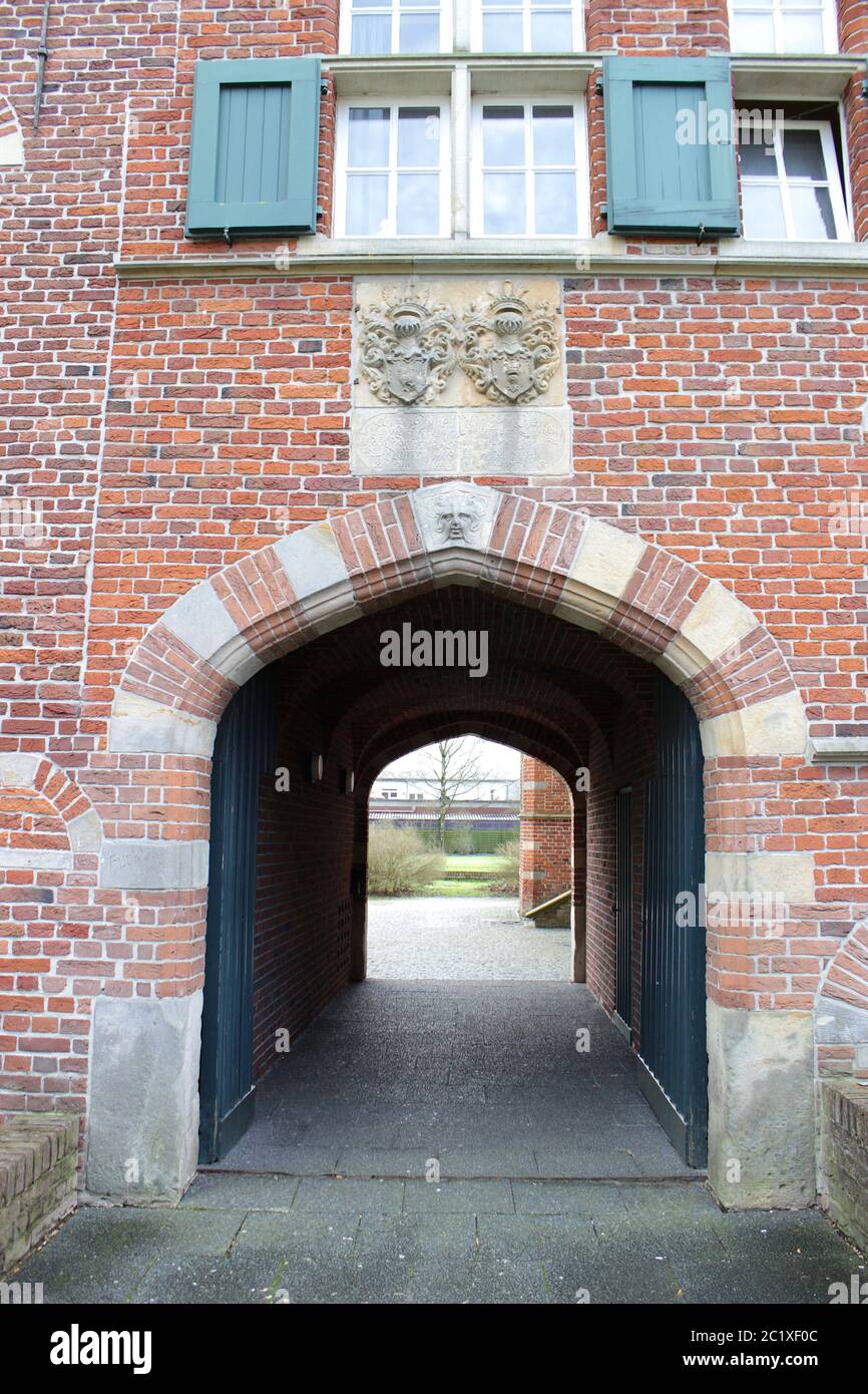 Porta vicino a Haneburg, City Leer, Stadt Leer Foto Stock
