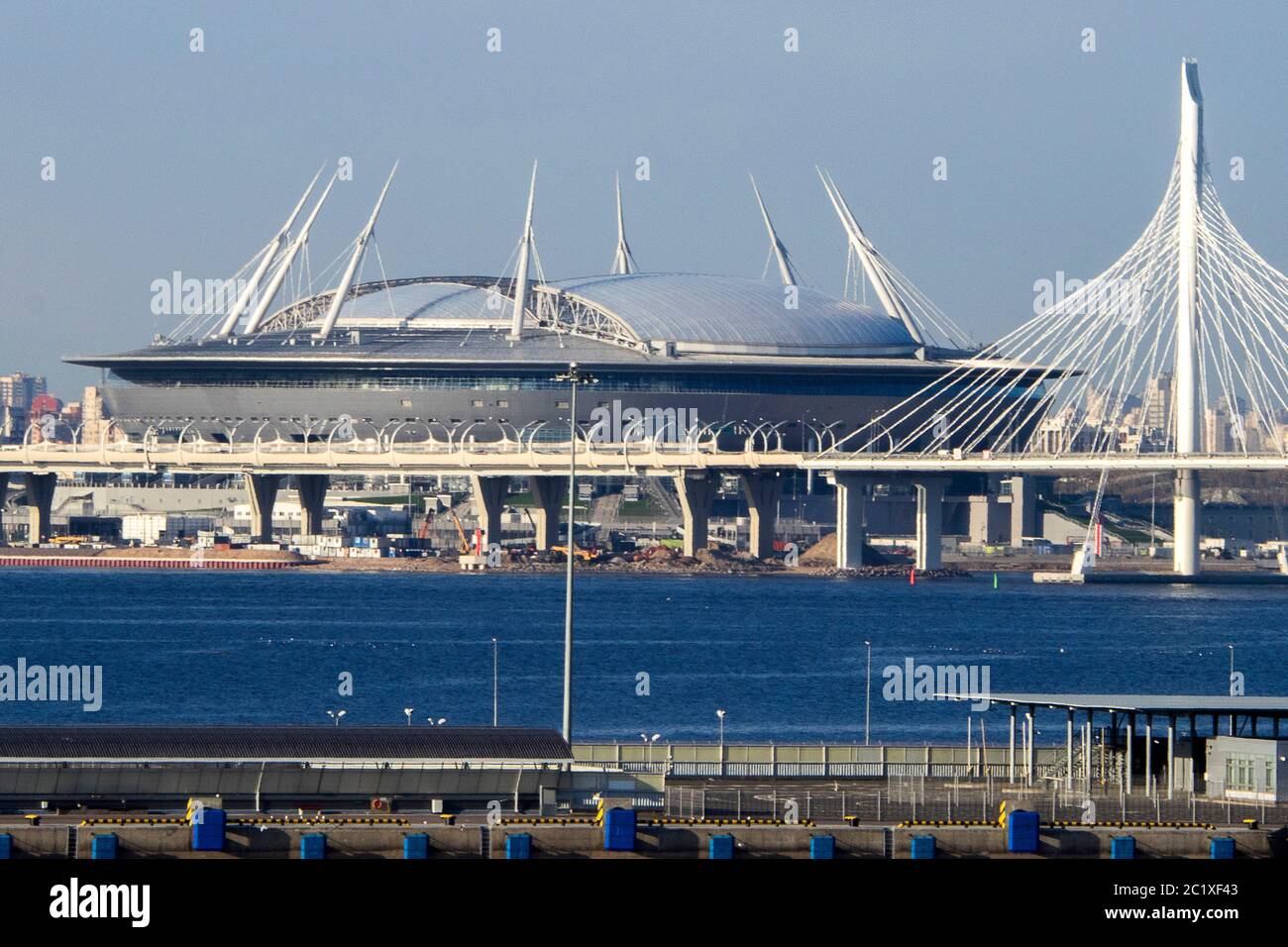 San Pietroburgo - Stadio Krestovsky, sede dello Zenit San Pietroburgo Foto Stock
