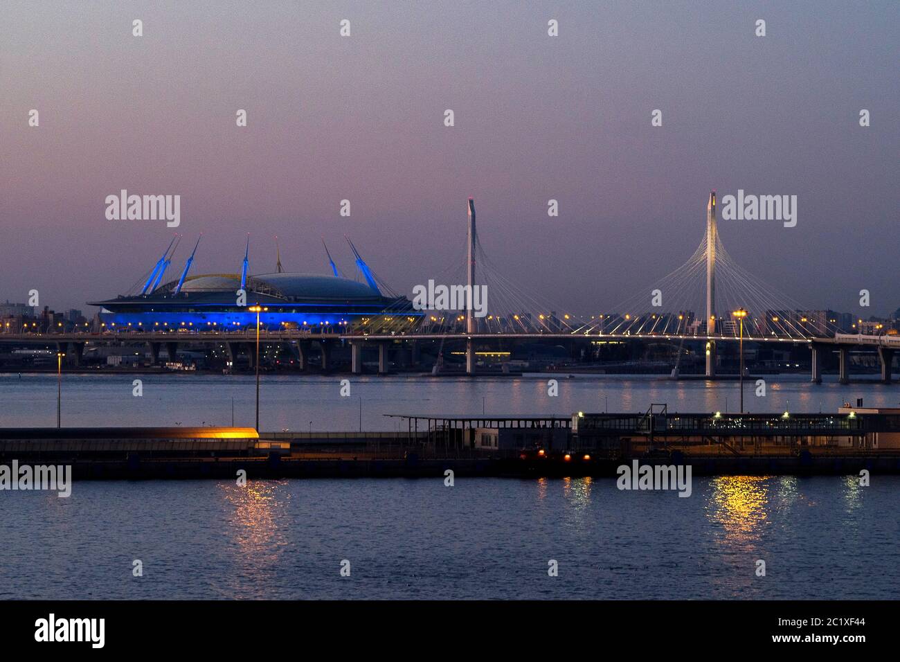 San Pietroburgo - Stadio Krestovsky, sede dello Zenit San Pietroburgo Foto Stock