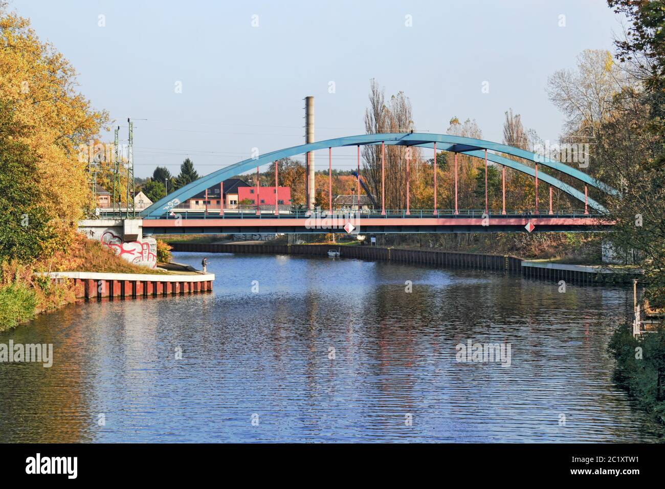 Ponte di ferro Foto Stock