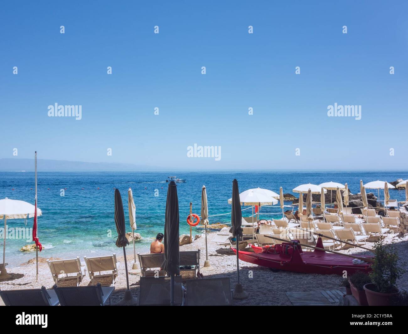 spiaggia in Sicilia Italia Foto Stock