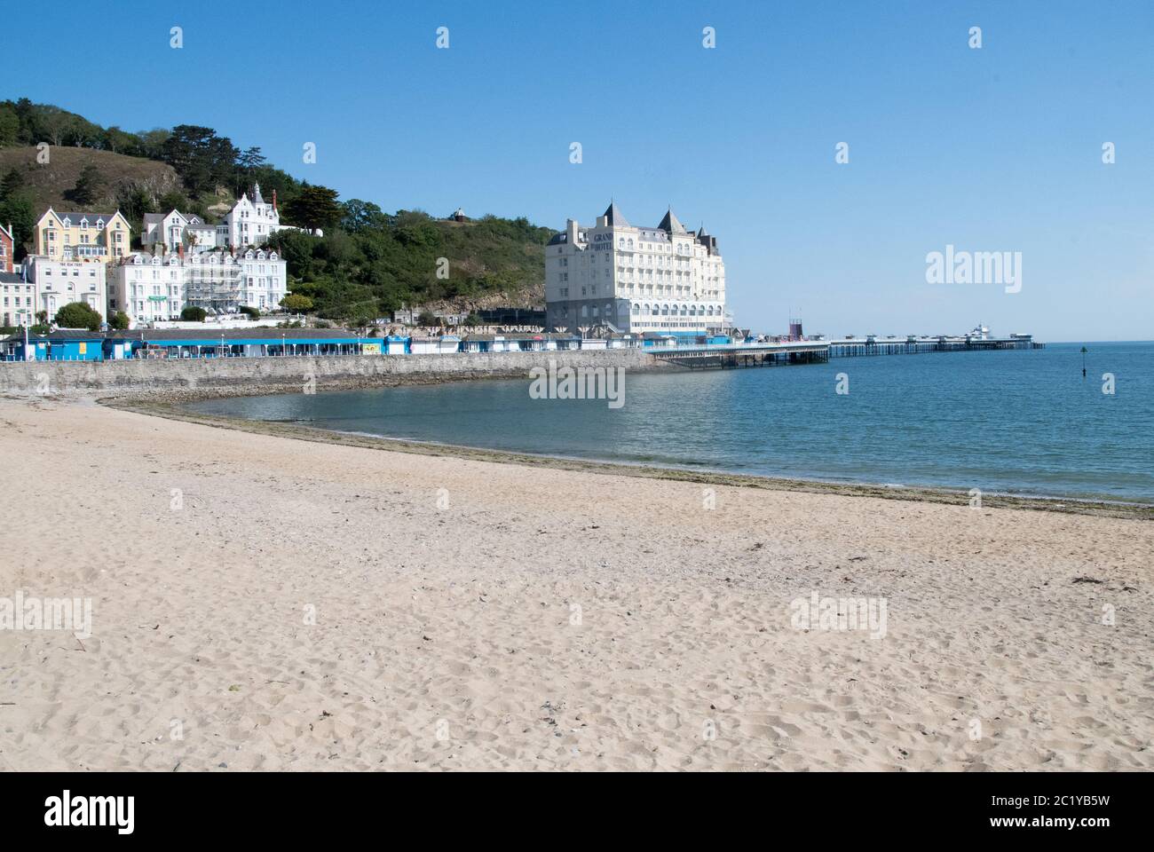Llandudno promenade Foto Stock