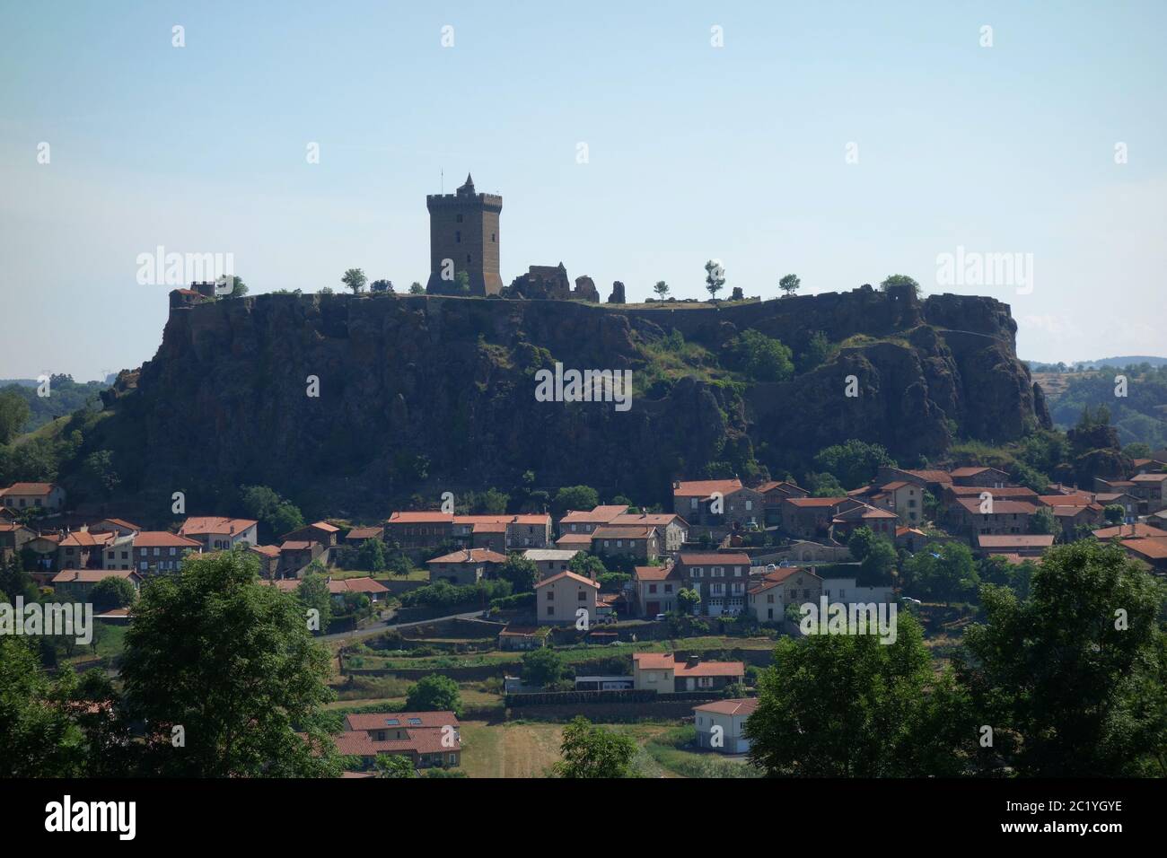 La Forteresse de Polignac in Francia Foto Stock