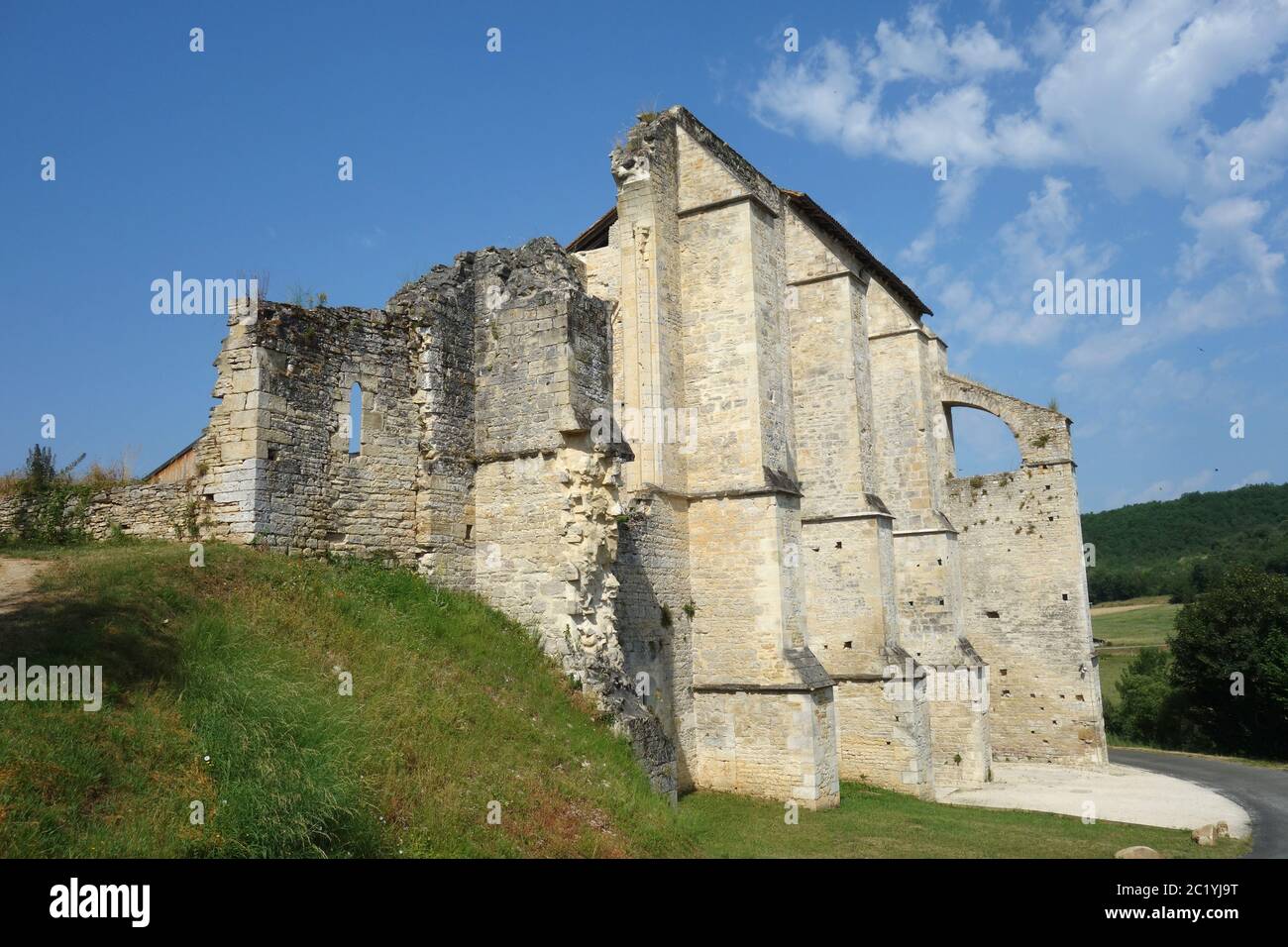 Abbaye de Sainte Marie de Gourdon a LÃ©obard in Francia Foto Stock