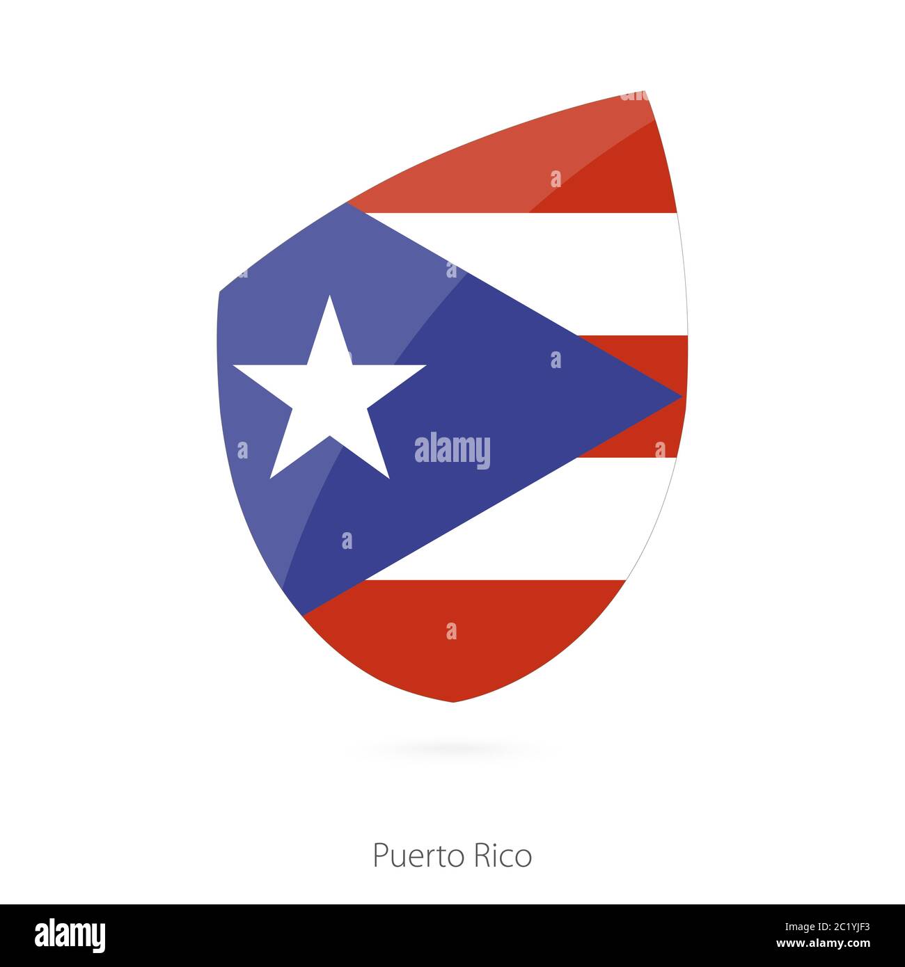Puntatore Della Mappa Con Bandiera Di Porto Rico Illustrazione Vettoriale - Immagini vettoriali