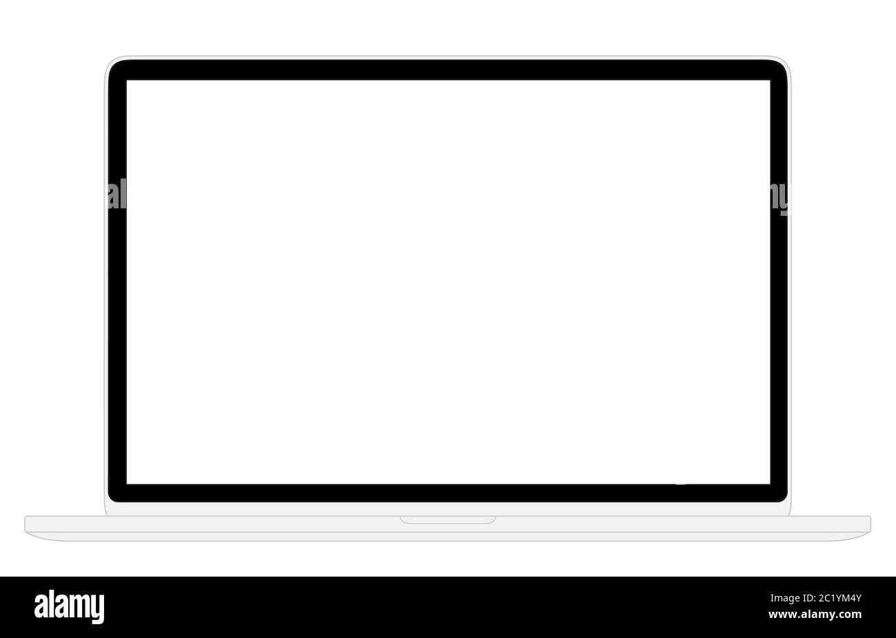 Schermata del sito Web Wireframe del notebook bianca Illustrazione Vettoriale
