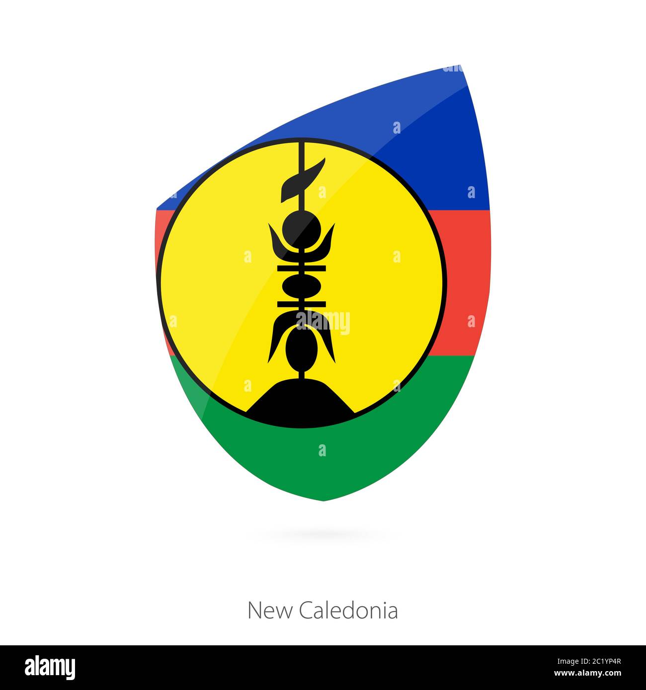 U24 Toppa Da Cucire/Stirare Con Bandiera Della Nuova Caledonia – 9 X 6 Cm, Colori Brillanti