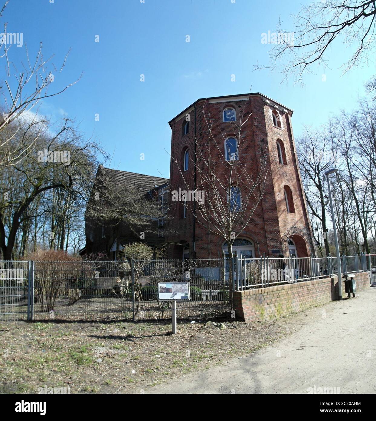 Emden, Red Mill Foto Stock