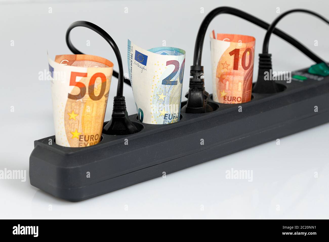 Costi dell'energia e prezzi dell'elettricità Foto Stock