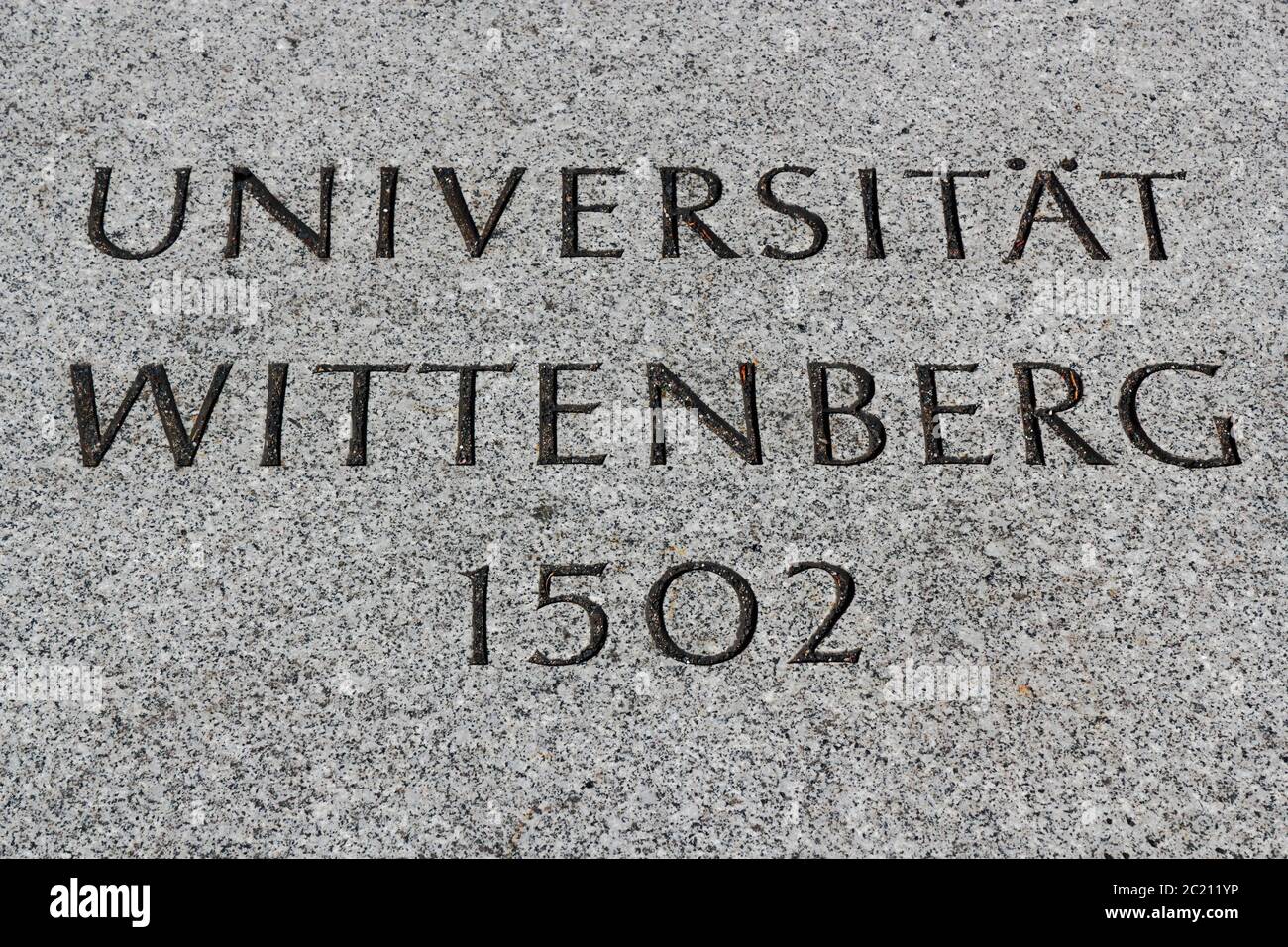 Università di Wittenberg Foto Stock