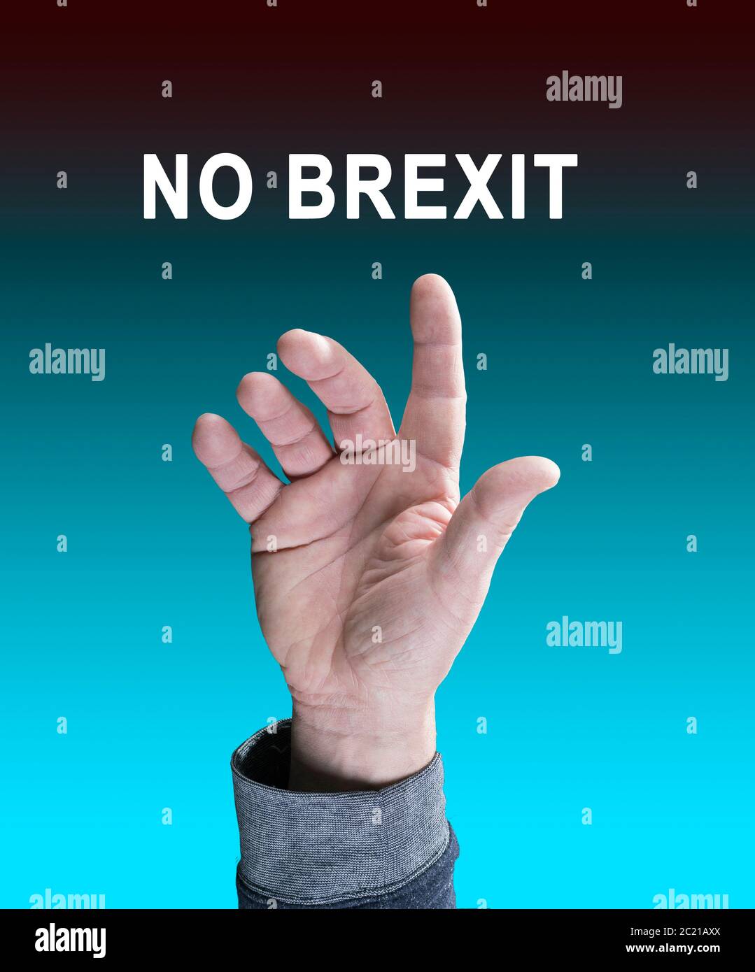 No brexit - simbolo foto Foto Stock