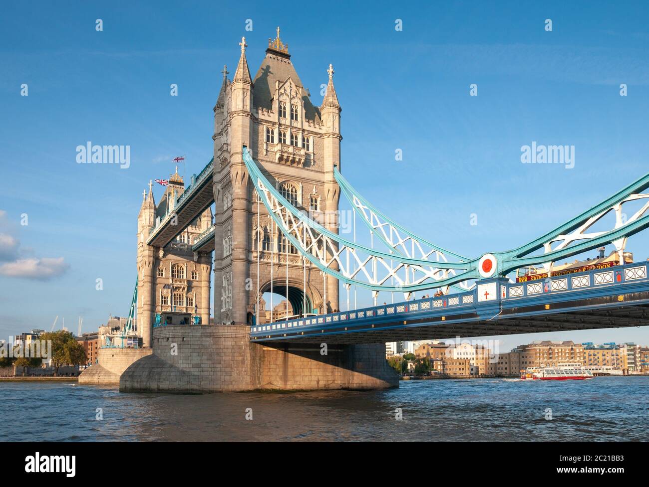 Il Tower Bridge di Londra Foto Stock