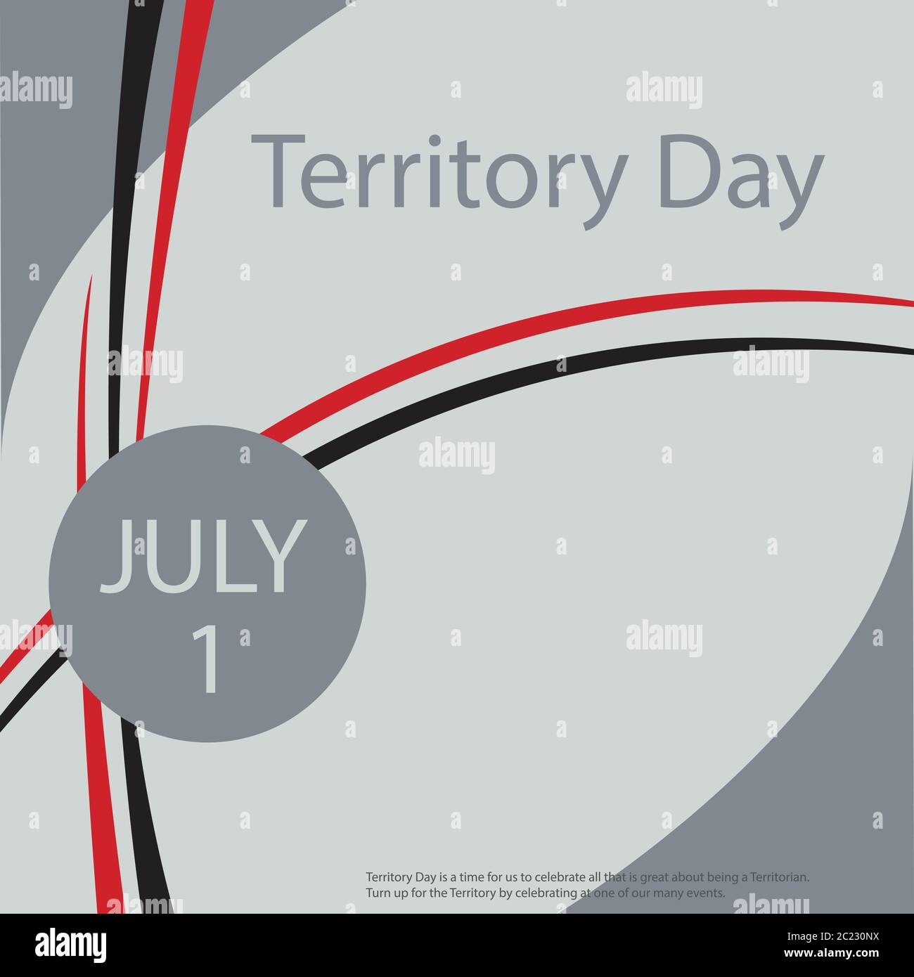 La Giornata del territorio è un momento per noi per celebrare tutto ciò che è grande per essere un territorio. Per il territorio, festeggiamo in uno dei nostri numerosi e Illustrazione Vettoriale