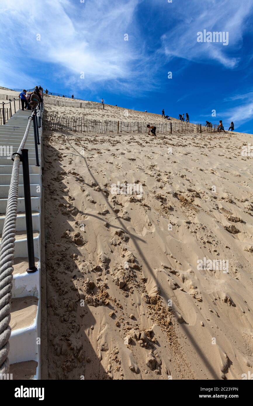 Dune di Pilat, la teste-de-Buch, Arcachon, Gironda, Aquitania, Francia Foto Stock