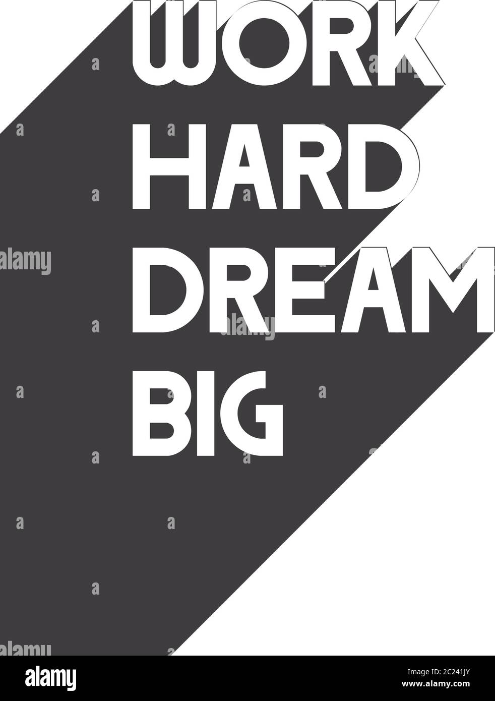 Design vettoriale del poster della motivazione Illustrazione Vettoriale