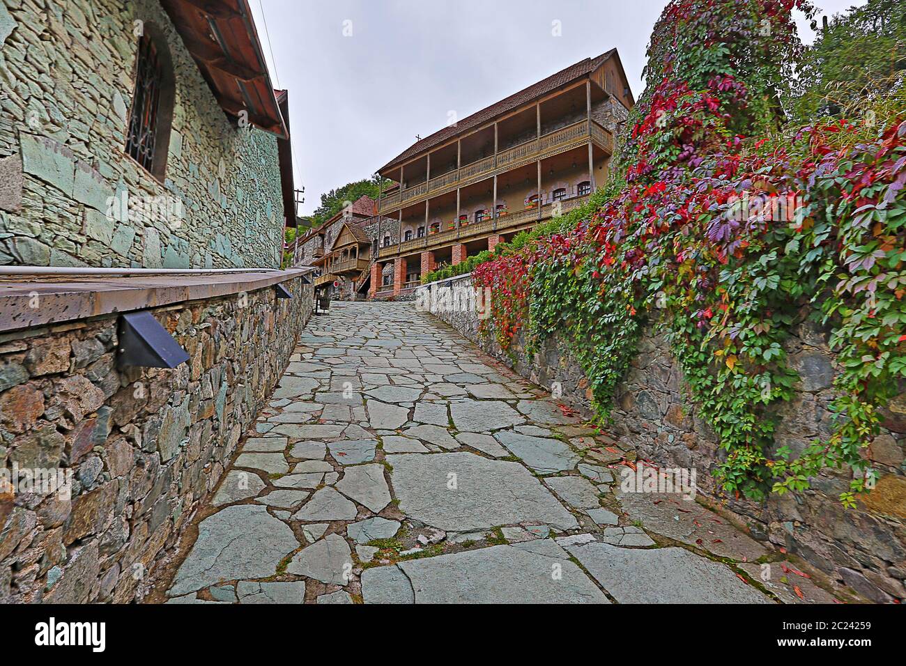 Castello di Narikala di Tbilisi, Georgia. Foto Stock