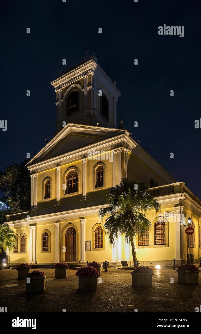 Nostra Signora del carmo landmark portoghese architettura coloniale chiesa di taipa macau cina Foto Stock