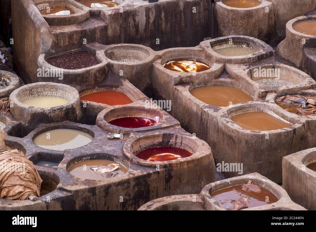 Quartiere Tanner Fez, Marocco Foto Stock