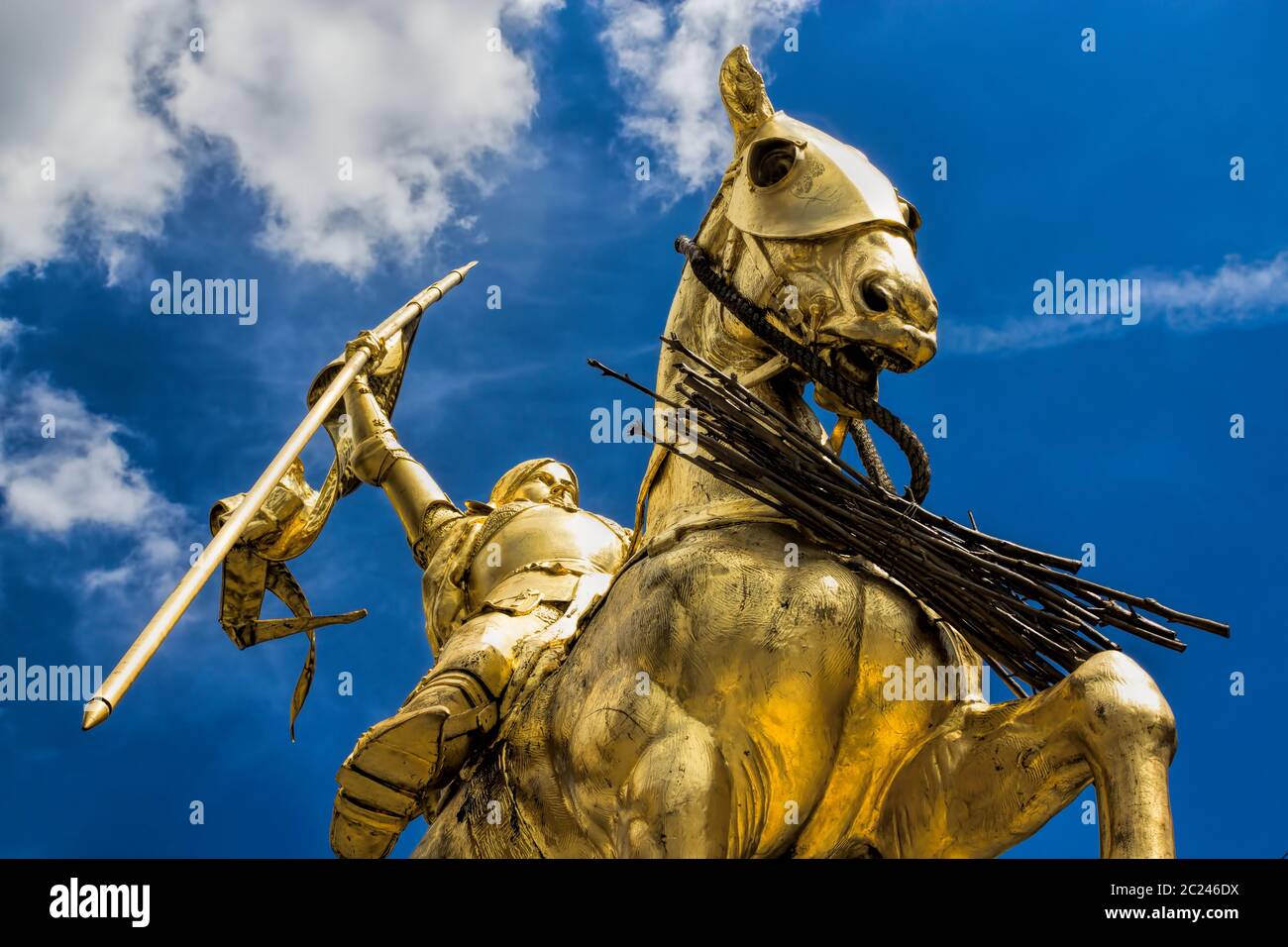 Statua di giovanna d'Arco a Parigi, Frankreich Foto Stock