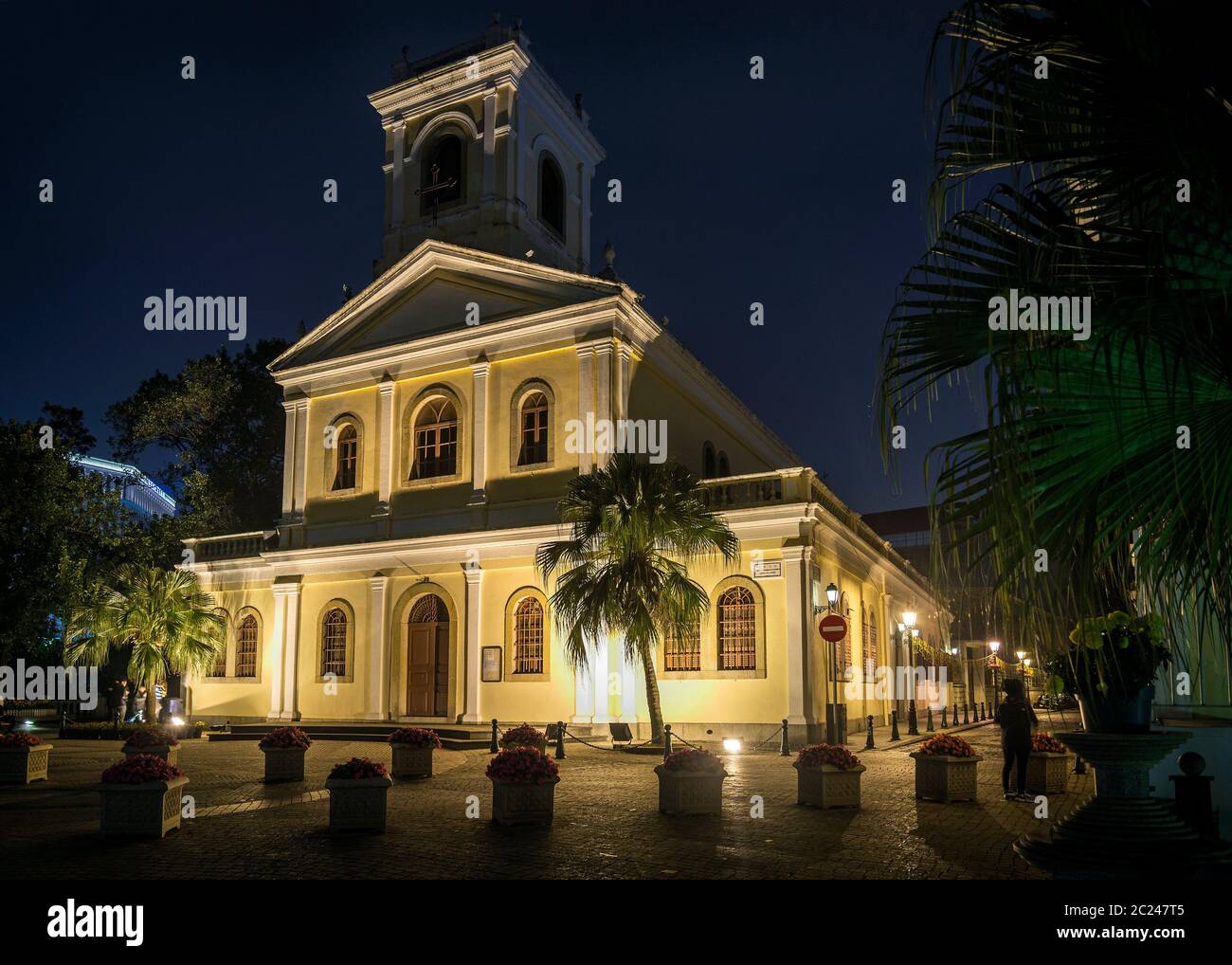 Nostra Signora del carmo landmark portoghese architettura coloniale chiesa di taipa macau cina Foto Stock
