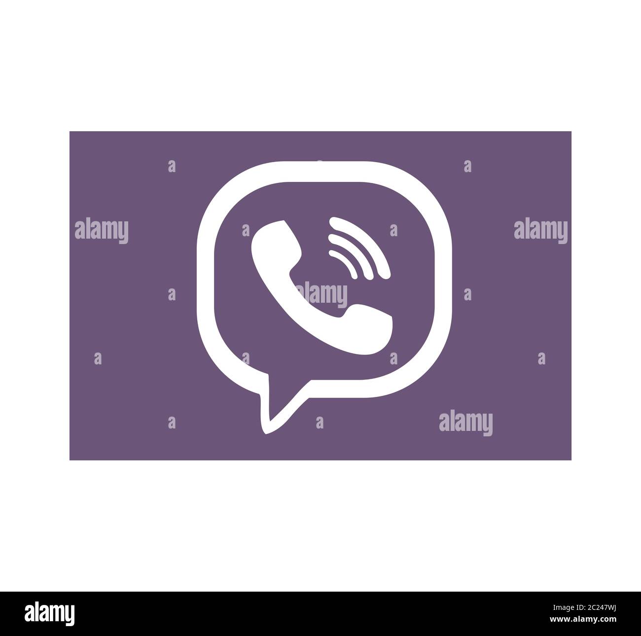 Logo Viber. Viber è un'applicazione molto diffusa per la messaggistica istantanea e la comunicazione vocale su IP. Applicazione Viber . Kharkiv, Ucraina - 15 giugno 2020 Foto Stock